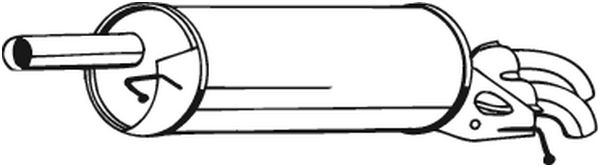 BOSAL galinis duslintuvas 233-589