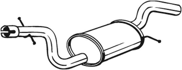 BOSAL vidurinis duslintuvas 233-719
