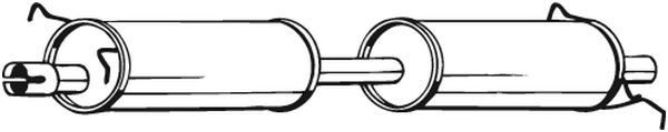BOSAL mittenljuddämpare 280-049