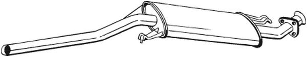 BOSAL Keskiäänenvaimentaja 281-101