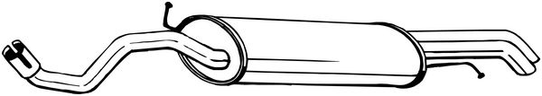 BOSAL galinis duslintuvas 281-967