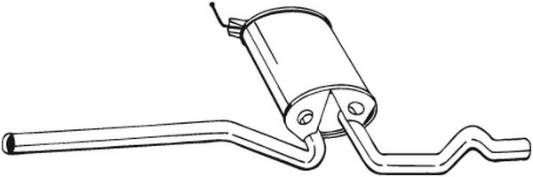BOSAL vidurinis duslintuvas 282-733
