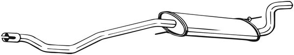 BOSAL galinis duslintuvas 283-595