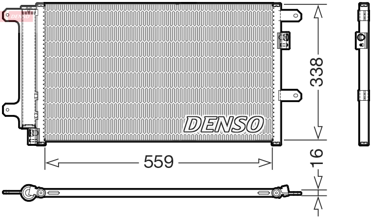 DENSO Kondensor, klimatanläggning DCN12007