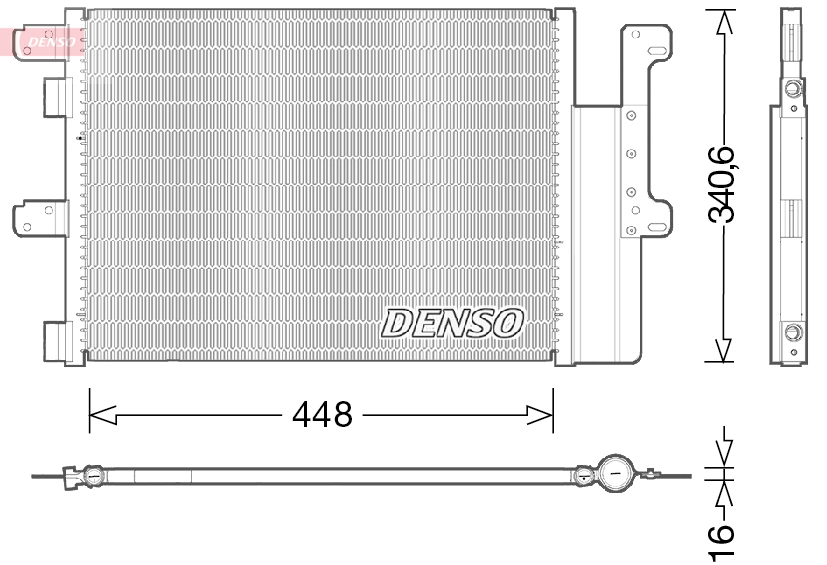 DENSO Kondensor, klimatanläggning DCN12102