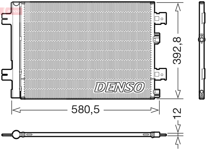 DENSO Kondensor, klimatanläggning DCN37005