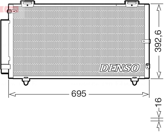 DENSO Lauhdutin, ilmastointilaite DCN50130