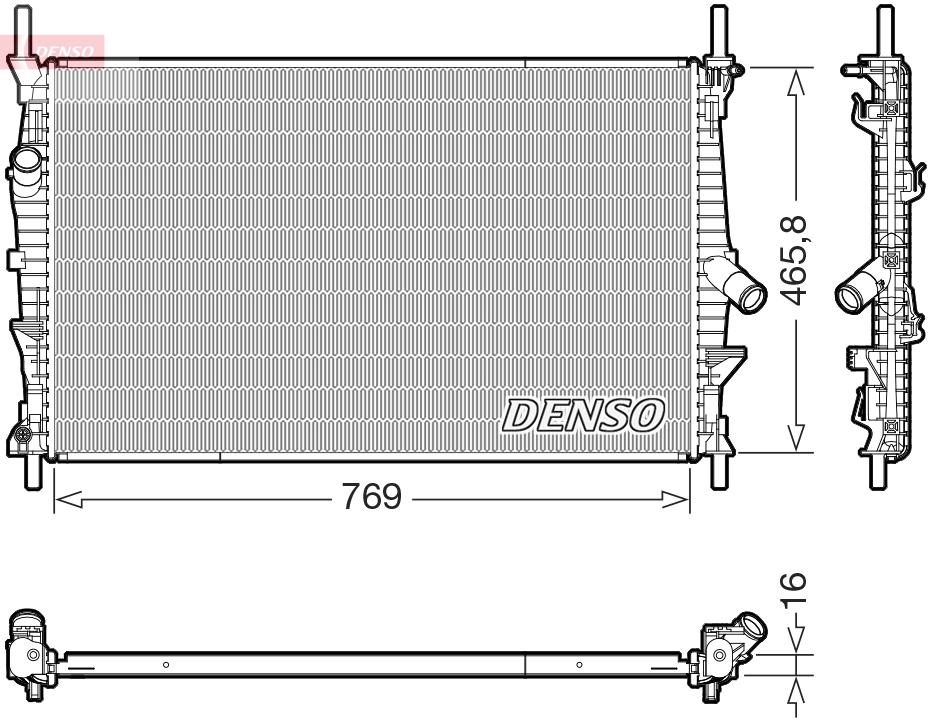 DENSO Kylare, motorkylning DRM10124
