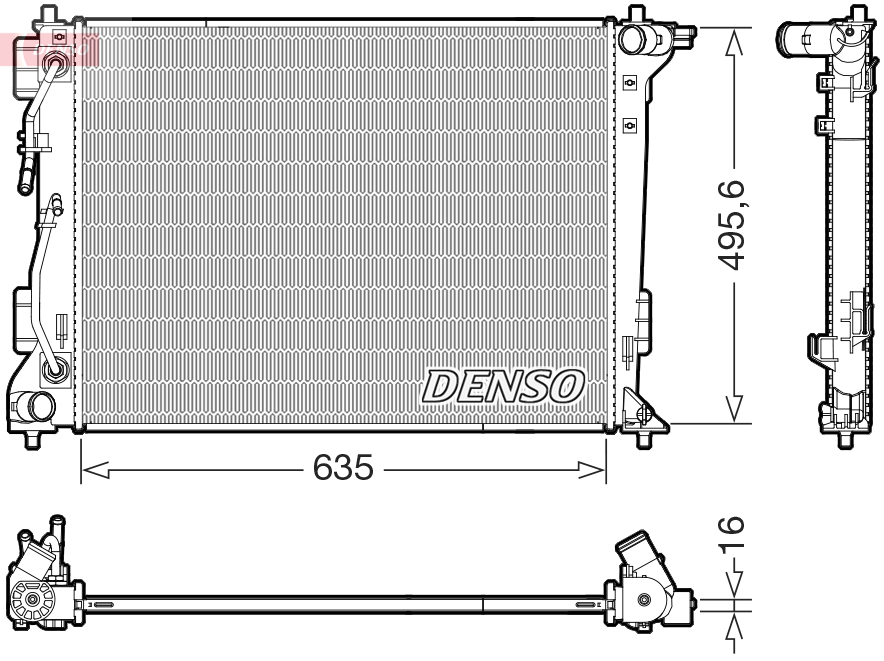 DENSO Kylare, motorkylning DRM41036
