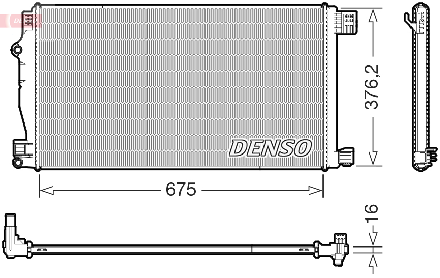 DENSO Jäähdytin,moottorin jäähdytys DRM50147
