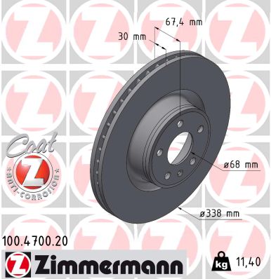 ZIMMERMANN Piduriketas 100.4700.20