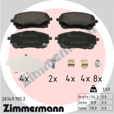 ZIMMERMANN Jarrupala, levyjarru 26149.190.2