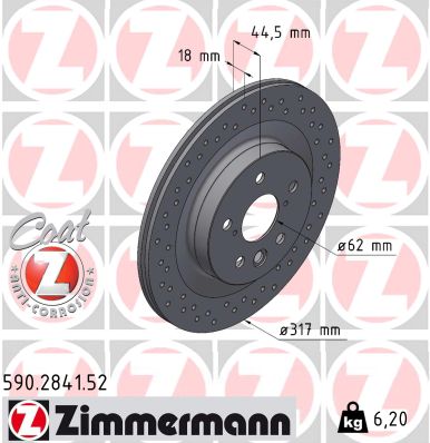 ZIMMERMANN Jarrulevy 590.2841.52
