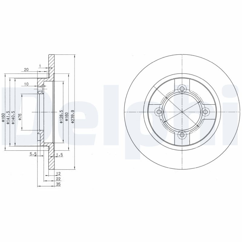 DELPHI Piduriketas BG2153