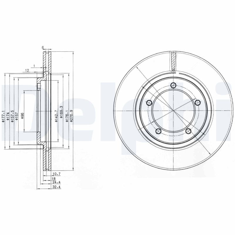 DELPHI Piduriketas BG2534