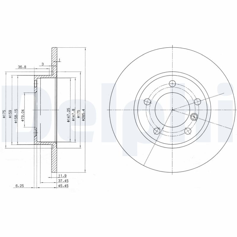 DELPHI Piduriketas BG2622