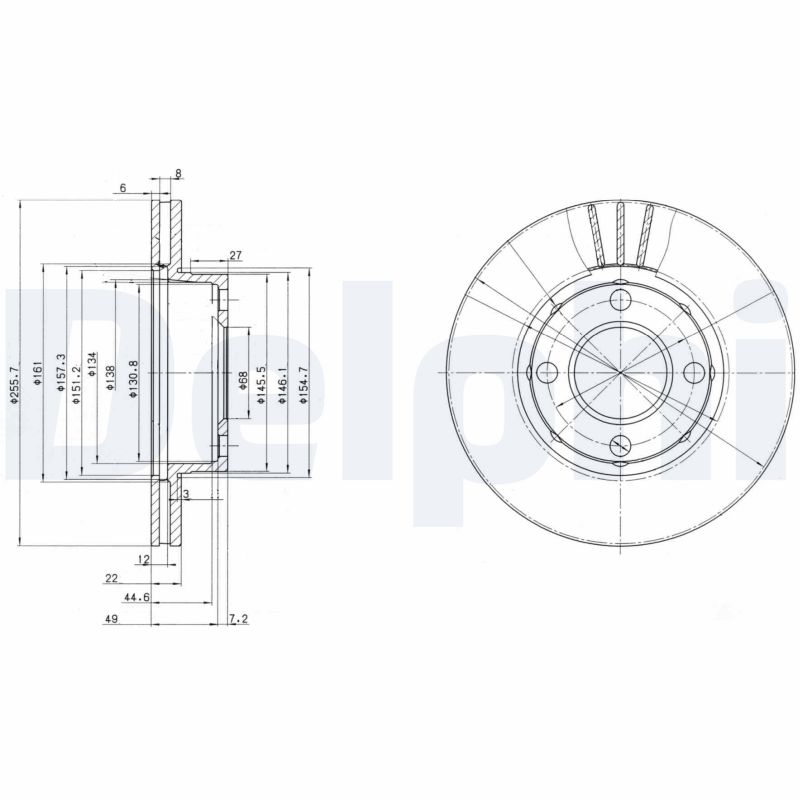 DELPHI Piduriketas BG2668