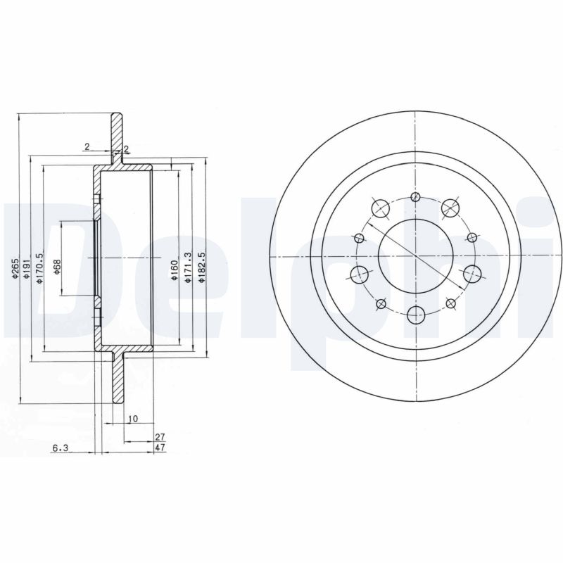 DELPHI Piduriketas BG2718