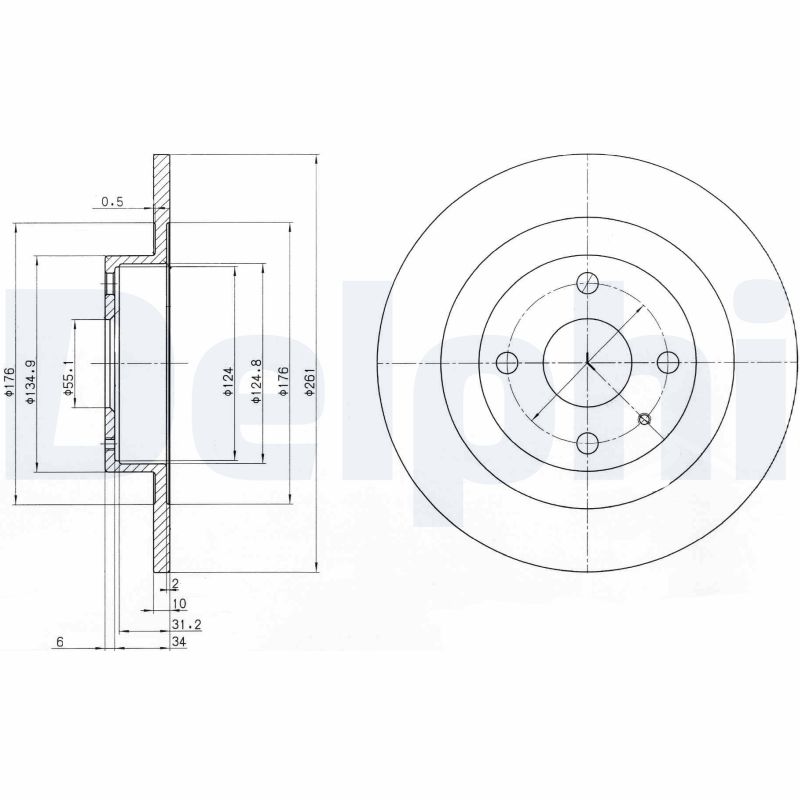 DELPHI Piduriketas BG3556