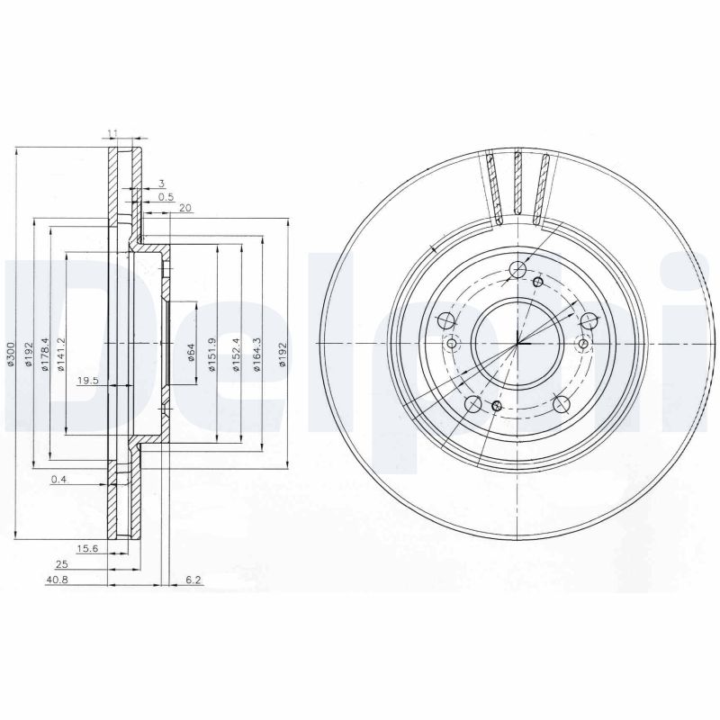 DELPHI Piduriketas BG3747