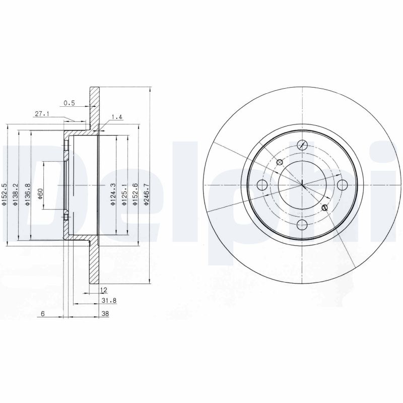 DELPHI Piduriketas BG3769