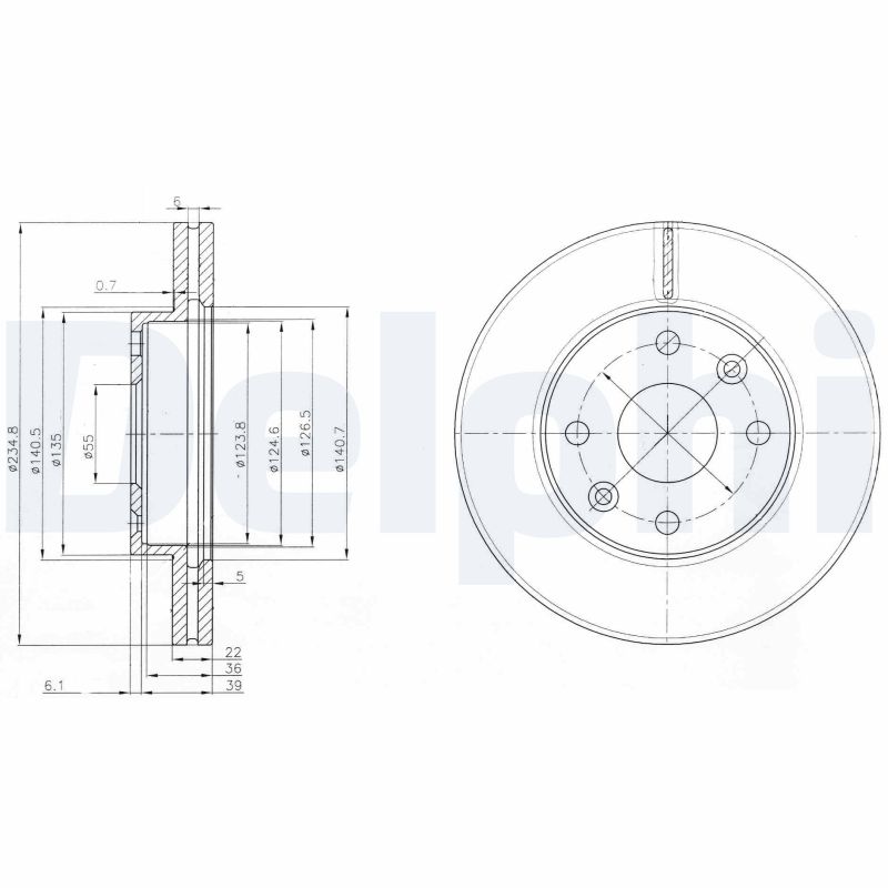 DELPHI Piduriketas BG3802