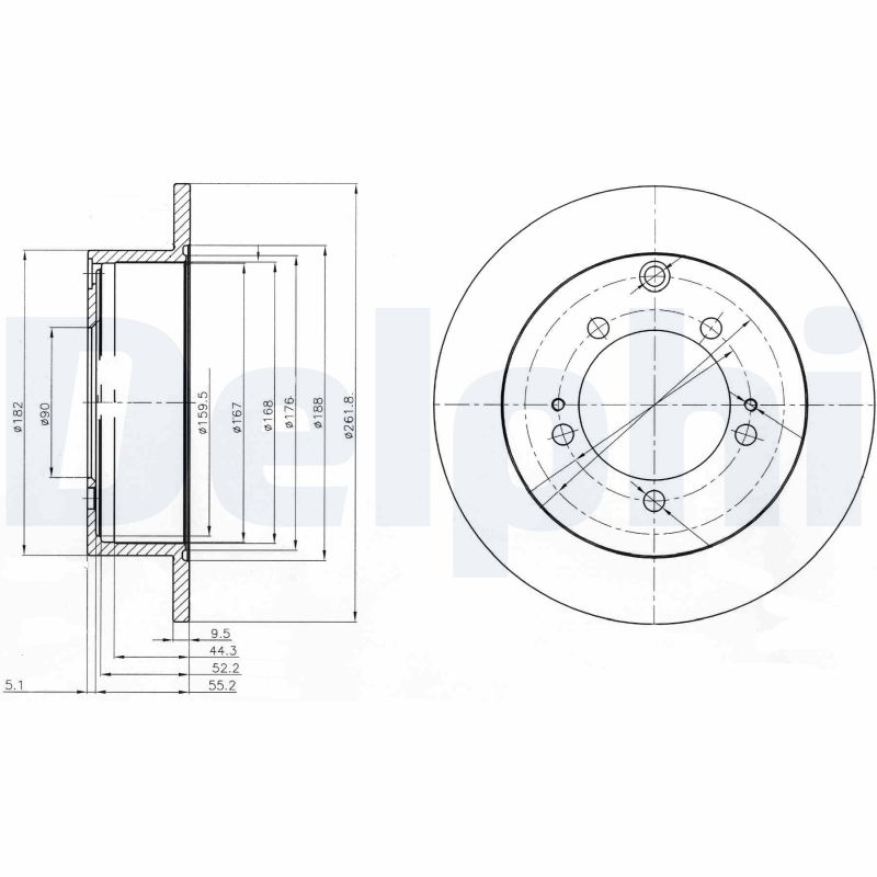 DELPHI Piduriketas BG3815