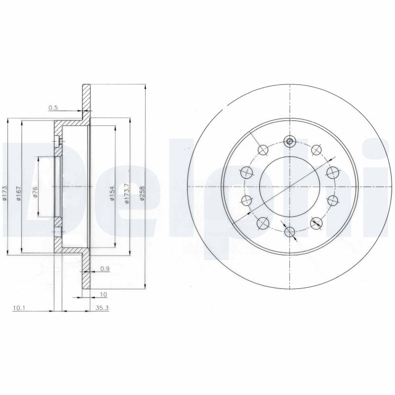DELPHI Piduriketas BG3862