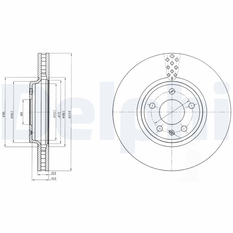 DELPHI Jarrulevy BG4080C