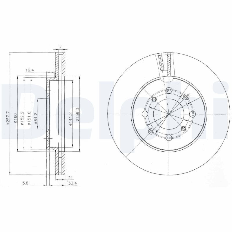 DELPHI Piduriketas BG4148C