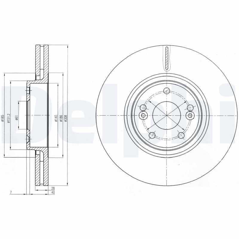DELPHI Piduriketas BG4167