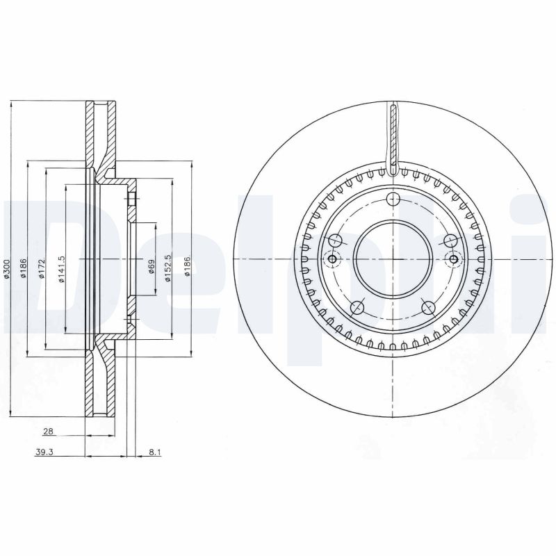 DELPHI Piduriketas BG4251C