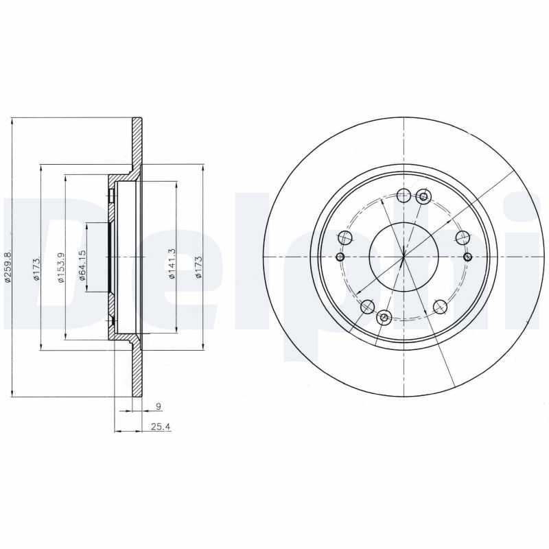 DELPHI Piduriketas BG4280