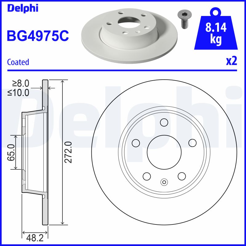 DELPHI Piduriketas BG4975C