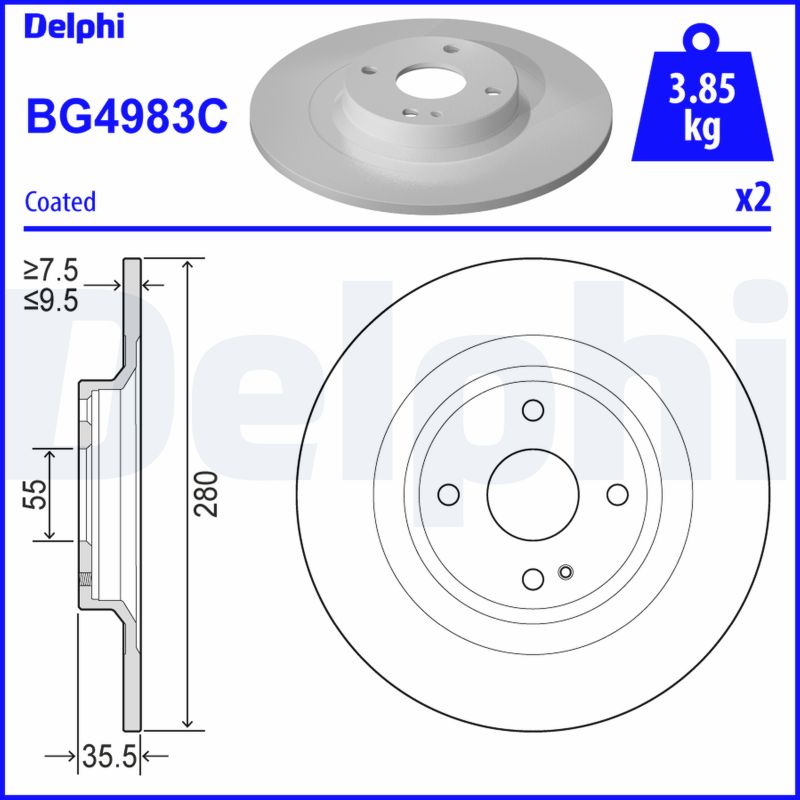 DELPHI Piduriketas BG4983C