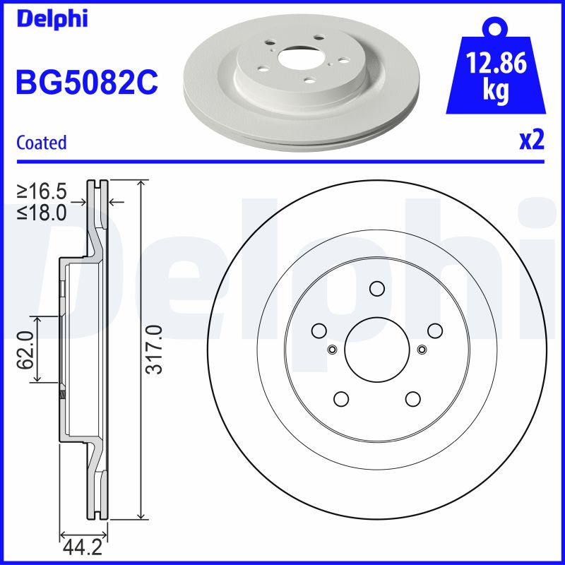 DELPHI Jarrulevy BG5082C