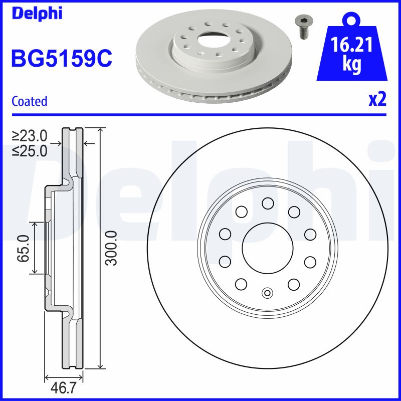DELPHI Piduriketas BG5159C