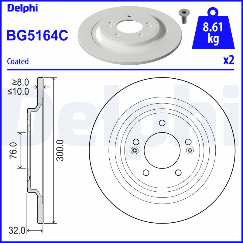 DELPHI Piduriketas BG5164C