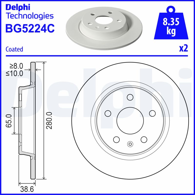 DELPHI Piduriketas BG5224C