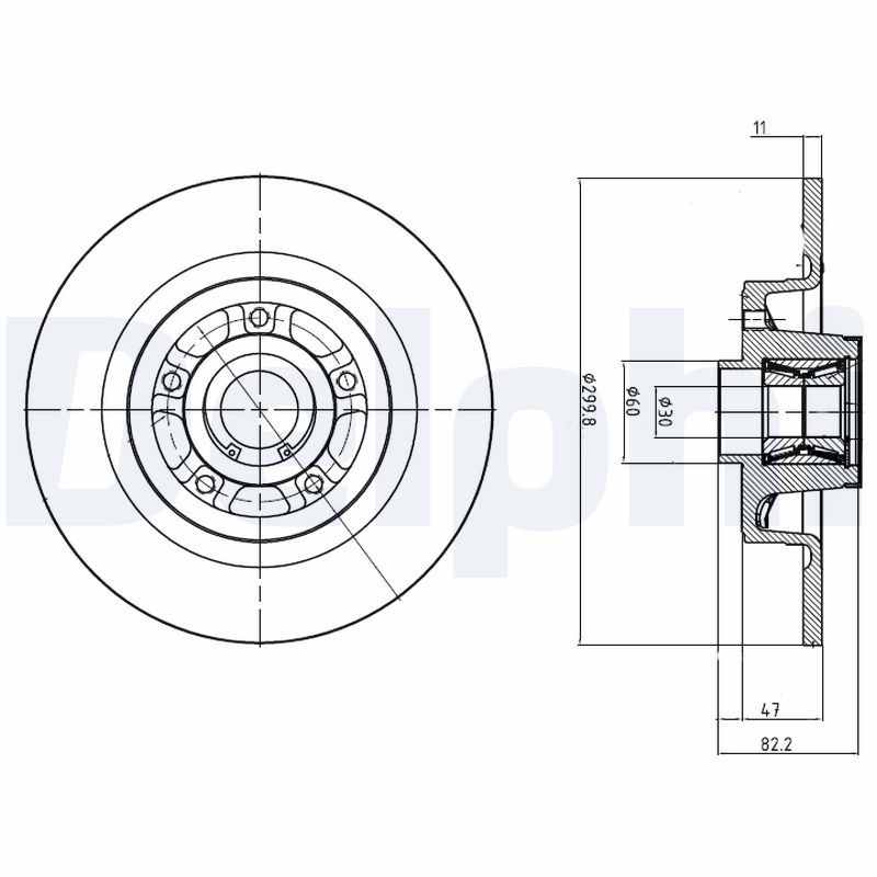 DELPHI Piduriketas BG9027RS