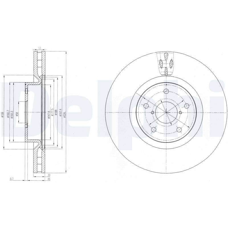 DELPHI Piduriketas BG9055