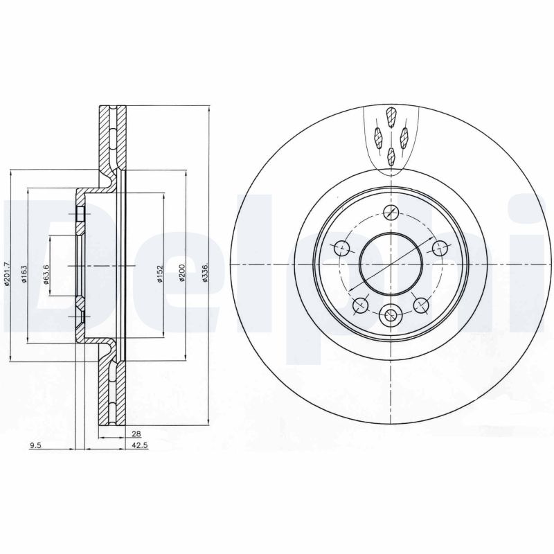 DELPHI Piduriketas BG9077C