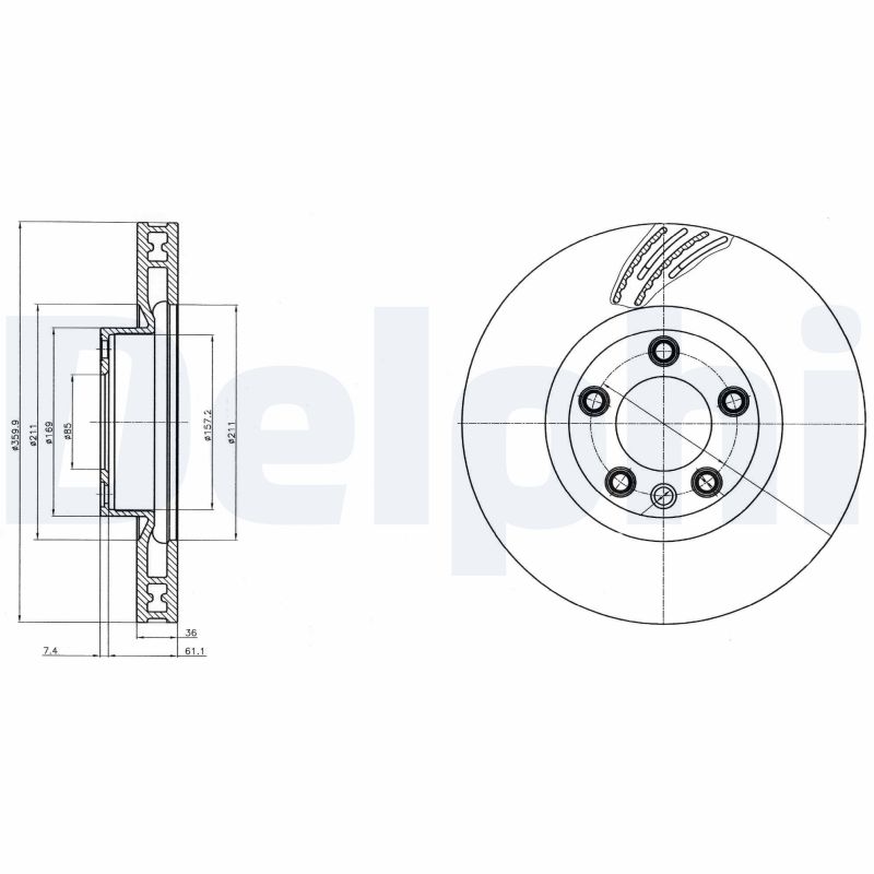 DELPHI Piduriketas BG9100C