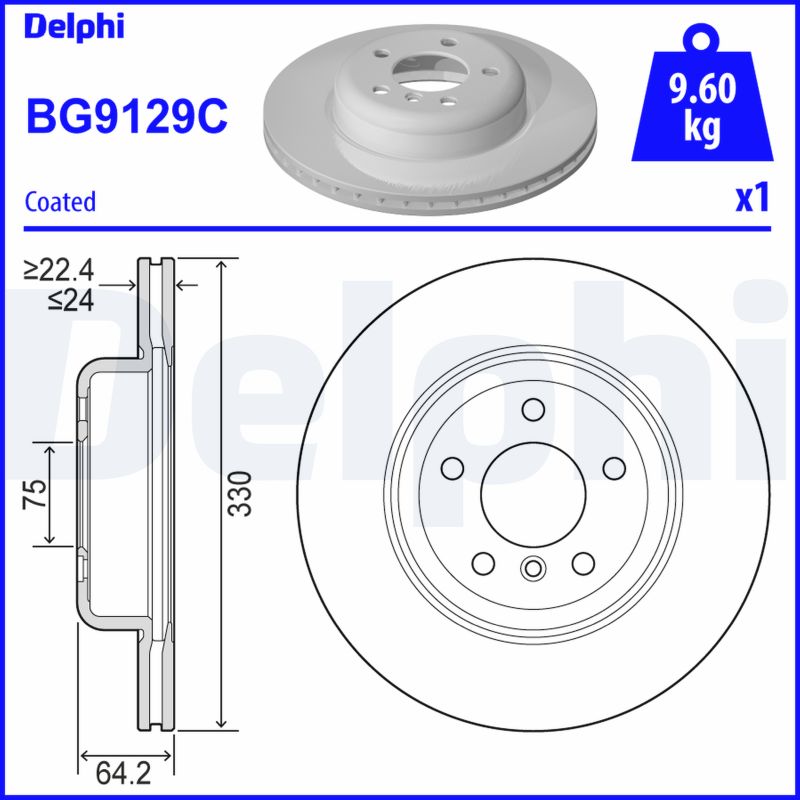DELPHI Piduriketas BG9129C