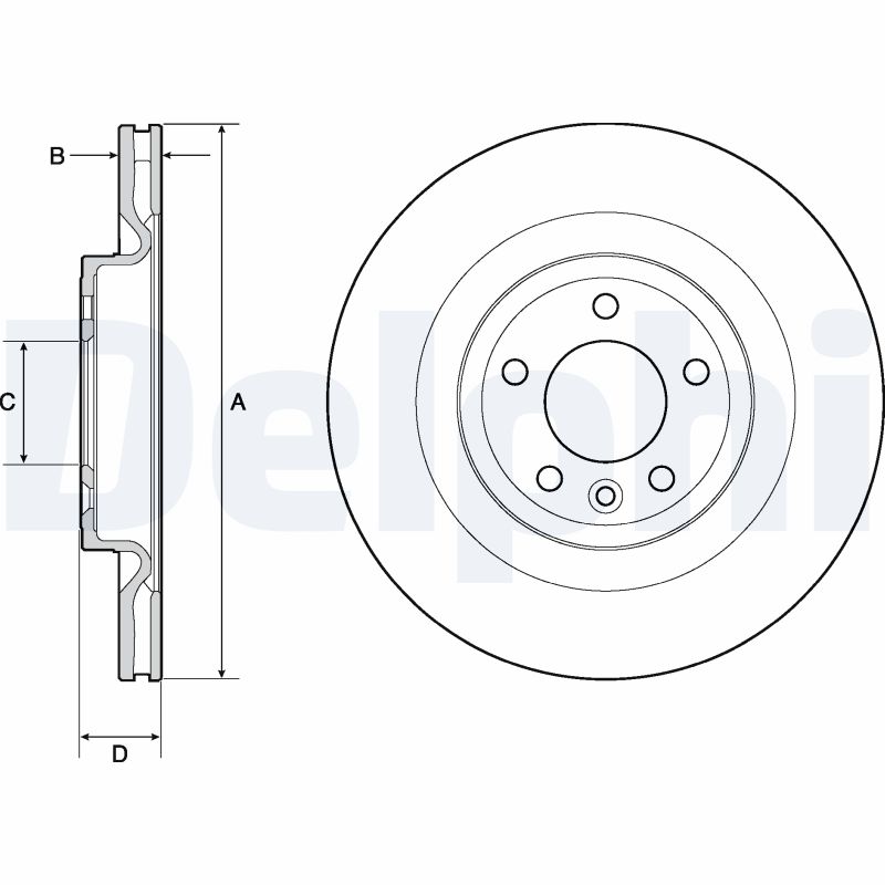 DELPHI Bromsskiva BG9146C