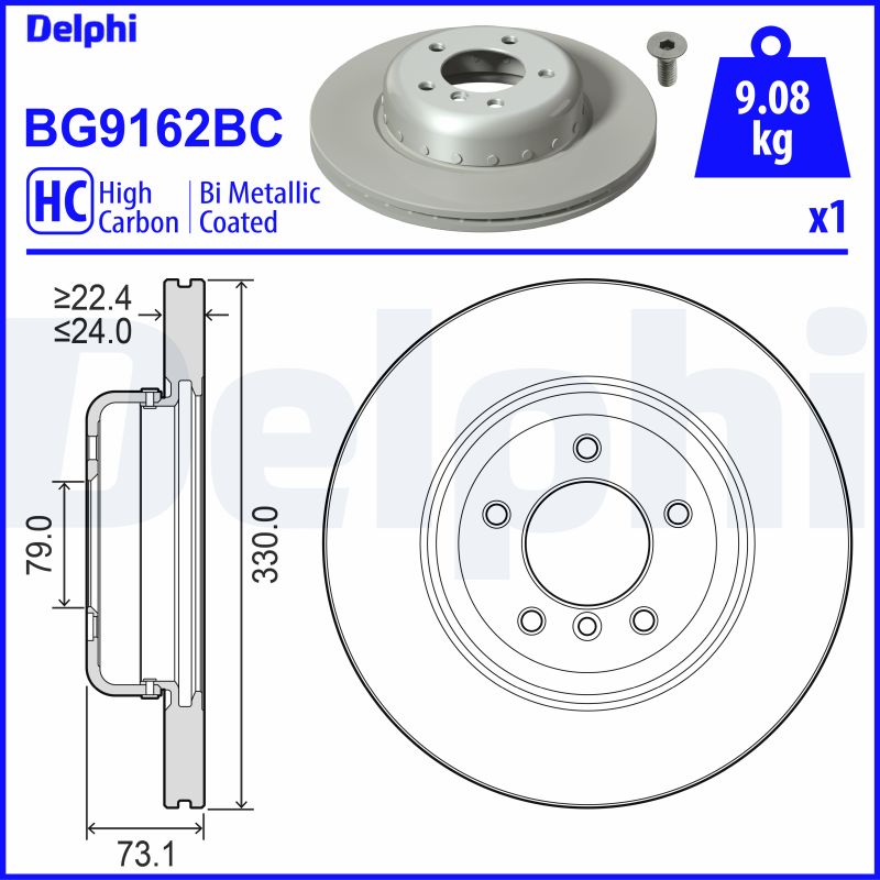 DELPHI Piduriketas BG9162BC