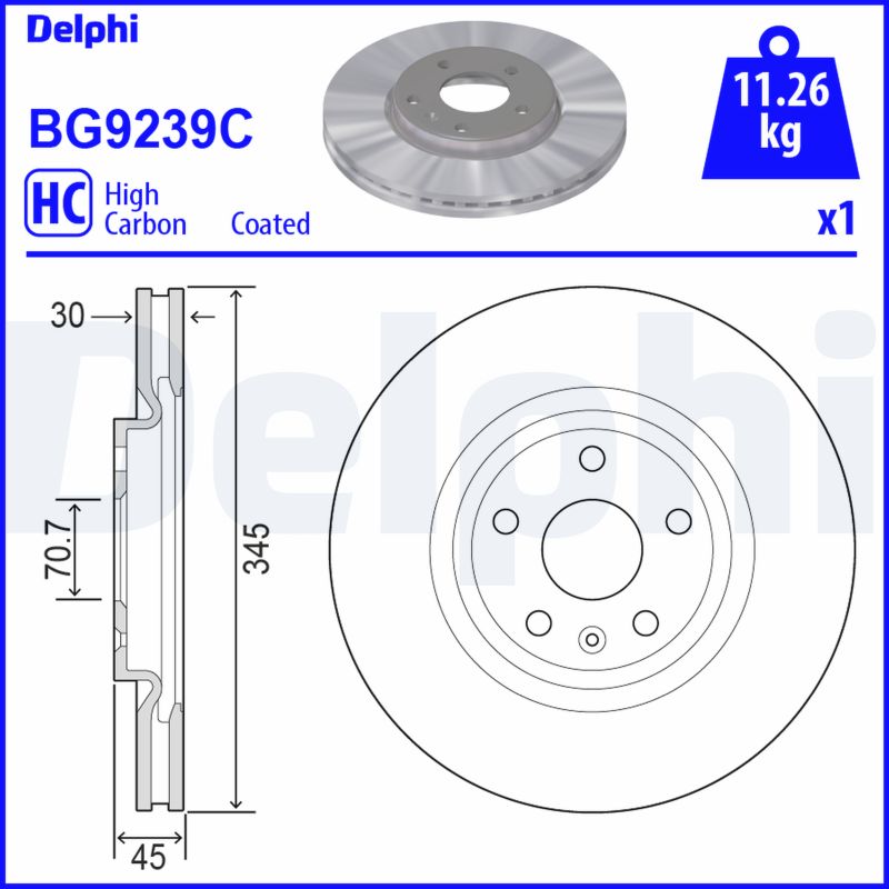 DELPHI Piduriketas BG9239C