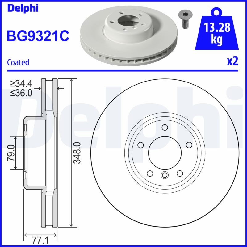 DELPHI Piduriketas BG9321C