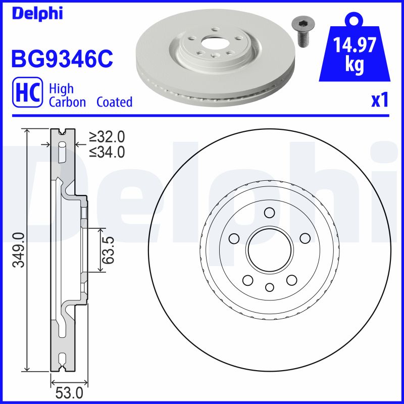 DELPHI Piduriketas BG9346C