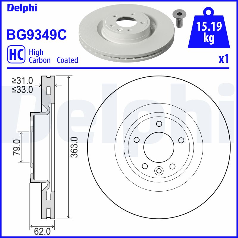 DELPHI Piduriketas BG9349C